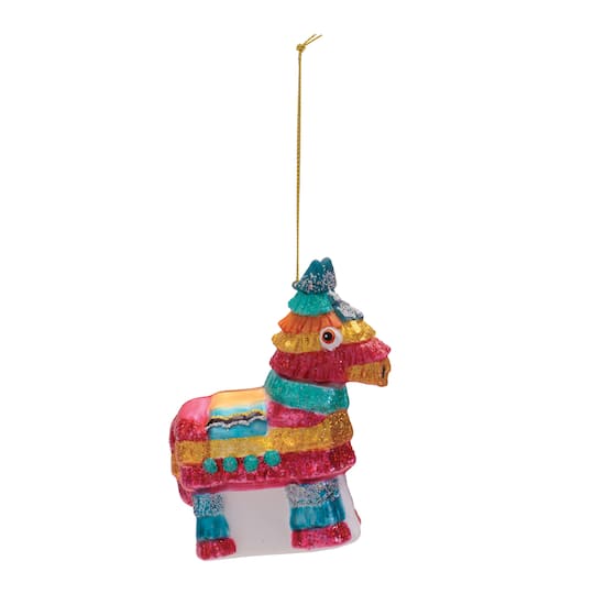 Melrose 4.25" Pinata Glass Ornaments, 6ct.